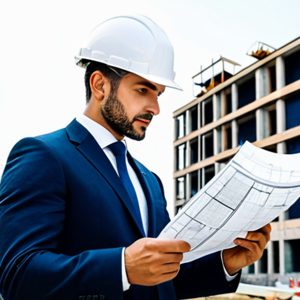 **

A professional architect, fully clothed in a stylish yet practical business outfit, reviewing blueprints on a construction site in Milan, Italy. The backdrop features modern buildings and a clear sky. Focus on capturing the architect's dedication and expertise. Safe for work, appropriate content, professional. Perfect anatomy, natural pose, well-formed hands.

**